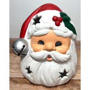 Ceramic Santa Claus Candle Holder Tea Light Luminary